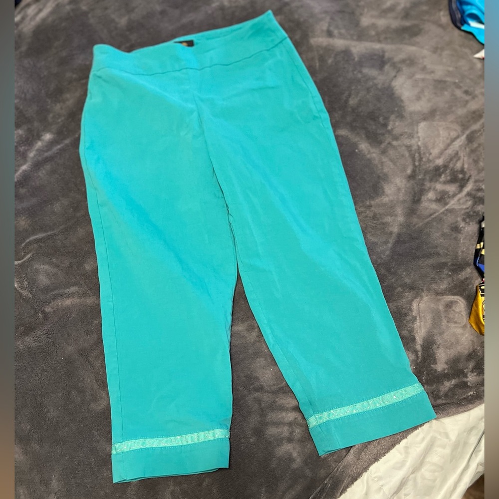 Teal Calf pants